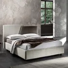 Modern Upholstered Double Bed with Quilted or Smooth Design - Aftamo Viadurini