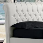 Modern Double Bed in Faux Leather with Storage - Ozzano Viadurini