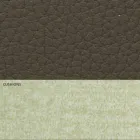 Modern Double Bed in Leatherette and Fabric Made in Italy - Zeldo Viadurini