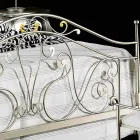 neoclassical double bed in full hand-forged iron Jessica Viadurini
