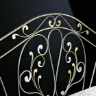 neoclassical double bed in full hand-forged iron Jessica Viadurini