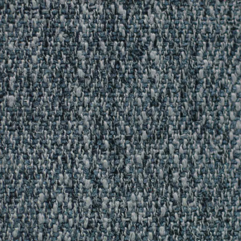 Round Design Double Bed Covered in Made in Italy Fabric - Rello Viadurini