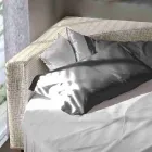 Modern Round Double Bed with Angular Headboard Made in Italy - Tima Viadurini