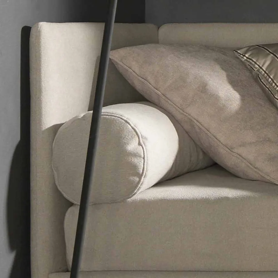 Single bed with shaped headboard and side panel, Line8 Bolzan Viadurini