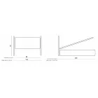 Single Upholstered Bed with Optional Storage Made in Italy - Akira Viadurini