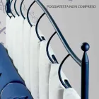 Single Bed in Wrought Iron Amethyst Viadurini