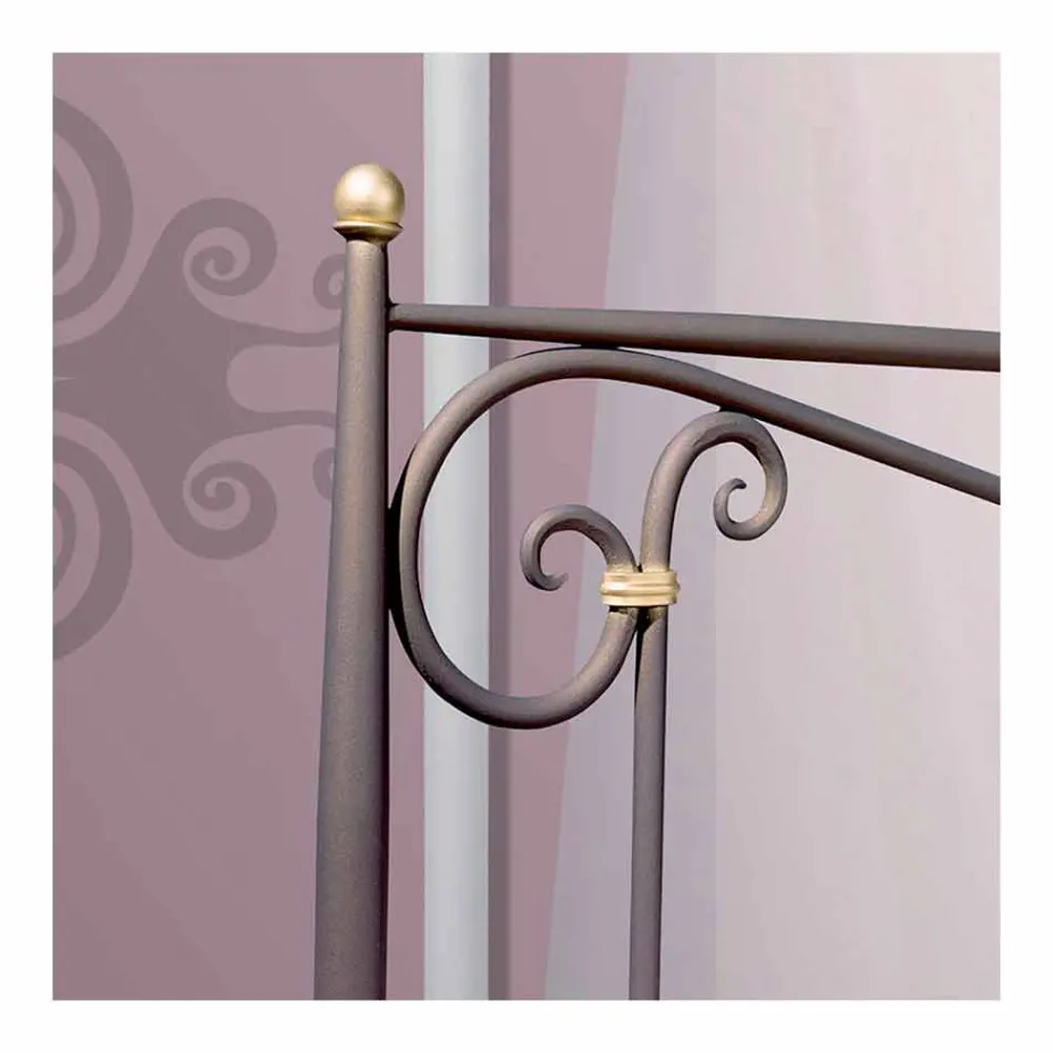 Single Bed in Wrought Iron Auriga Viadurini