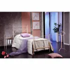 single bed in wrought iron hand forged Ambra, made in Italy Viadurini