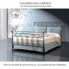Single Bed in Wrought Iron Garofano Viadurini