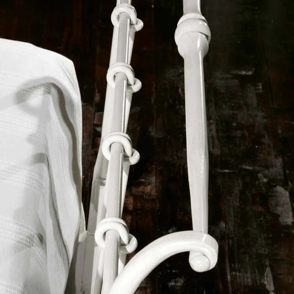 single bed in wrought iron full Amanda crafted, made in Italy Viadurini