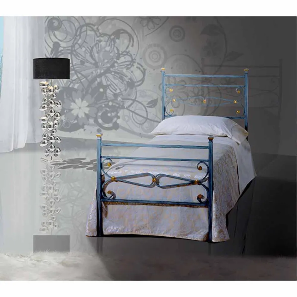 Single Bed in Wrought Iron Topaz Viadurini