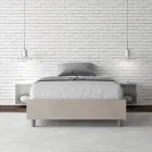 Queen-Sized Bed 140x200 cm Covered in Microfiber Made in Italy - Athlete Viadurini