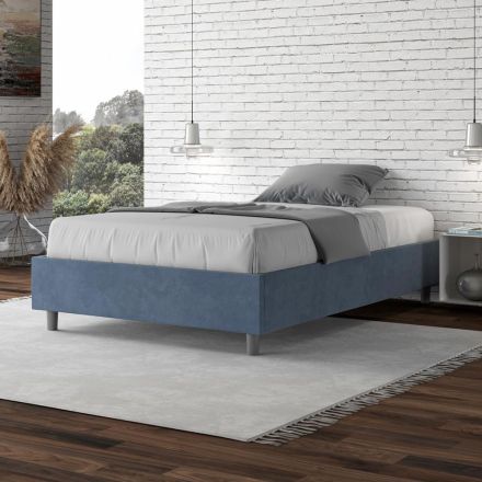 Queen-Sized Bed 140x200 cm Covered in Microfiber Made in Italy - Athlete Viadurini