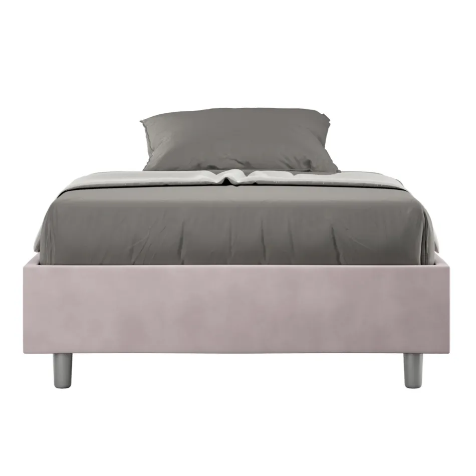 Queen-Sized Bed 140x200 cm Covered in Microfiber Made in Italy - Athlete Viadurini