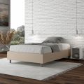 Queen-Sized Bed 140x200 cm Upholstered in Faux Leather Made in Italy - Athlete