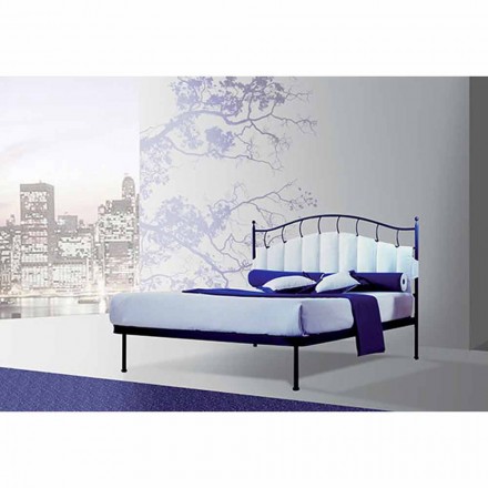 A bed and a Half Square Wrought Iron Amethyst Viadurini