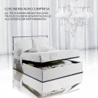 A bed and a Half Square Wrought Iron Hephaestus Viadurini