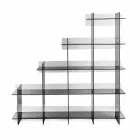 Smoke wall book Sfera3 L180 x H180 x P30 cm, made in Italy Viadurini