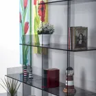 Smoke wall book Sfera3 L180 x H180 x P30 cm, made in Italy Viadurini