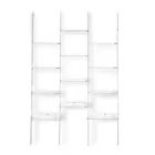 Wall Bookcase in Transparent Plexiglass Design up to 4 Elements - Trezza Viadurini