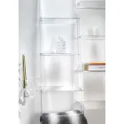 Wall Bookcase in Transparent Plexiglass Design up to 4 Elements - Trezza Viadurini