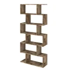 Vertical Design Wall Bookcase Living Room in Wood 3 Finishes - Minetta Viadurini