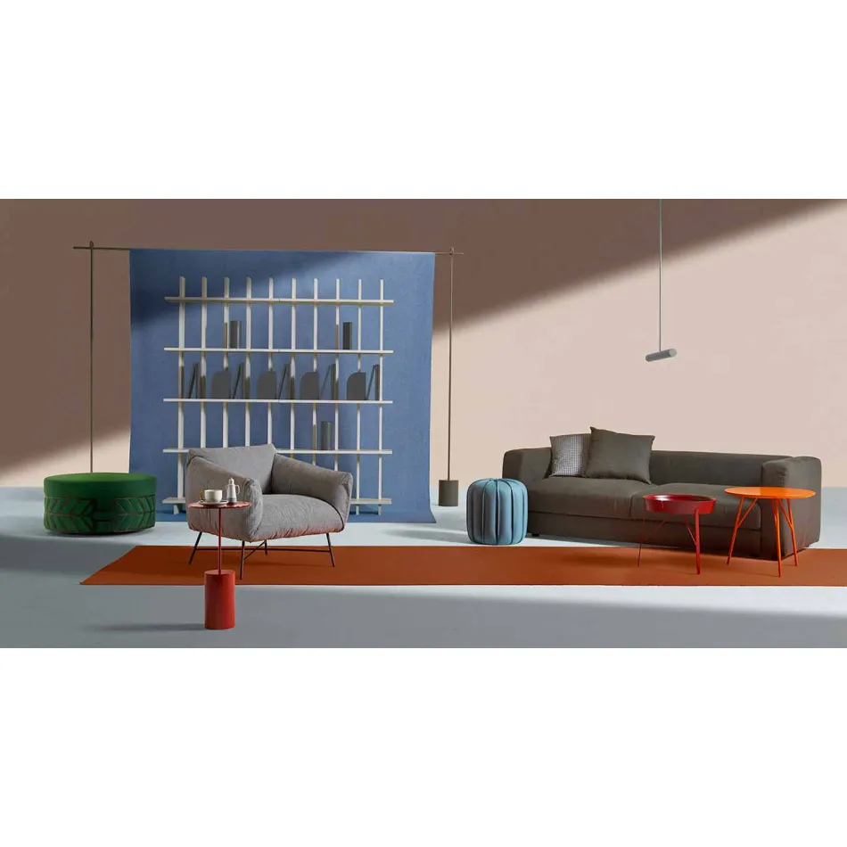 Shabby Chic Wall Bookcase in Design White Ash Wood - Babele Viadurini