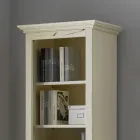 Bookcase with 4 Compartments and 1 Door Made of Wood Made in Italy - Lofn Viadurini