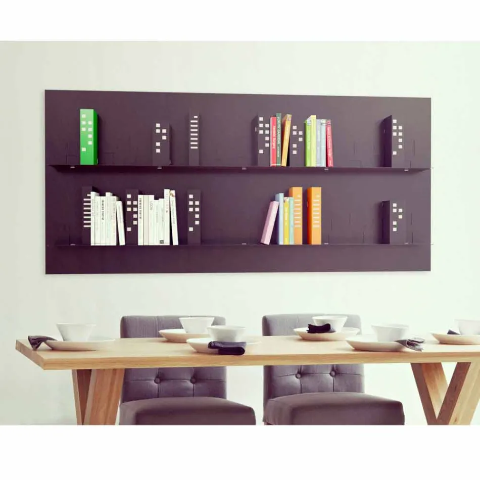 Library to Hang Skyline 186x86 Mabele Viadurini