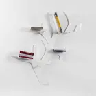 Contemporary white wall shelf Carol, made in Italy Viadurini