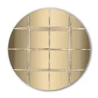 Round Wall Bookcase in Gold or Silver Plexiglass Made in Italy - Lizzy Viadurini