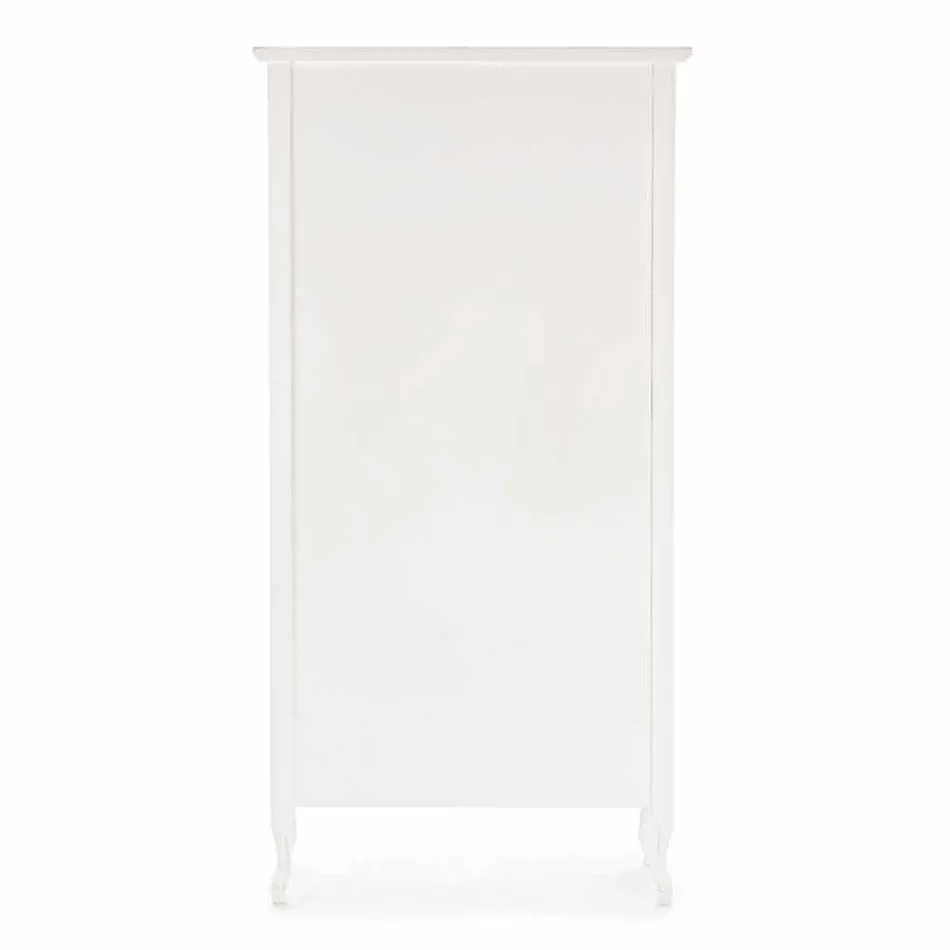 Classic Floor Bookcase in Wood with Metal Handles Homemotion - Spina Viadurini