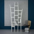 Modern free-standing bookcase Herba, entirely made in Italy