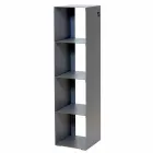 Black, Red, White or Gray Iron Modern Floor Bookcase Made in Italy - Pls Viadurini