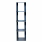 Black, Red, White or Gray Iron Modern Floor Bookcase Made in Italy - Pls Viadurini