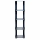 Black, Red, White or Gray Iron Modern Floor Bookcase Made in Italy - Pls Viadurini