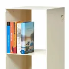 Black, Red, White or Gray Iron Modern Floor Bookcase Made in Italy - Pls Viadurini