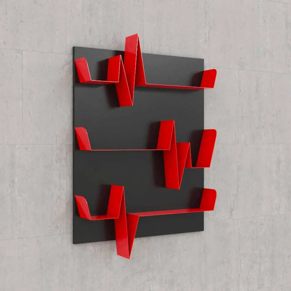 Library Design Battikuore 90x127 (3 shelves) Mabele Viadurini