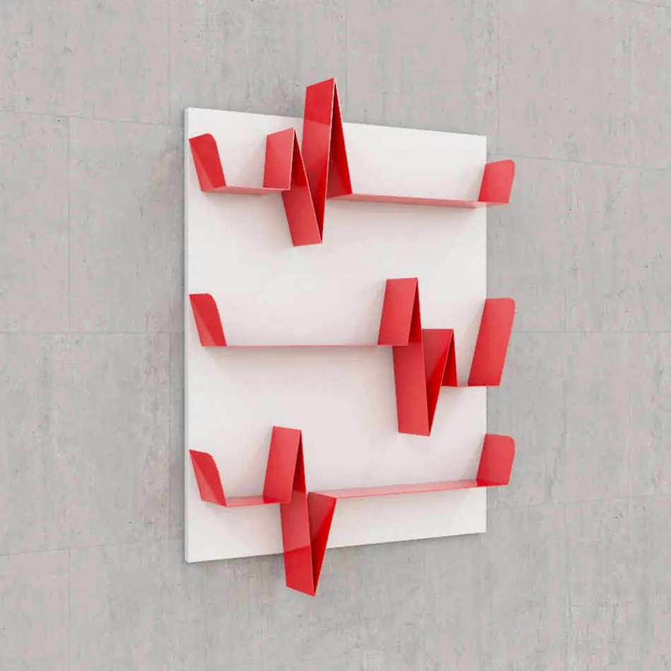 Library Design Battikuore 90x127 (3 shelves) Mabele Viadurini