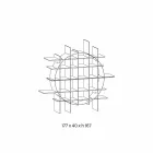 Freestanding Circle Bookcase in Extraclear Glass and Brushed Black - Marco Viadurini