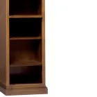 Bookcase in patinated cherry wood with 6 open compartments Made in Italy - Camene Viadurini