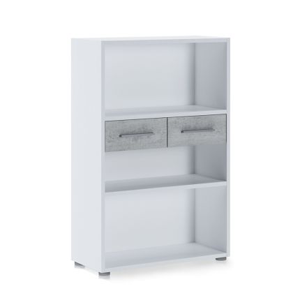 Melamine-coated wooden bookcase in various sizes - tin Viadurini