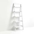 Bookcase in matt white lacquered MDF with 5 shelves - Cadmium