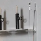 Living Room Bookcase in Transparent Acrylic Crystal 2 Sizes - Parotta Viadurini