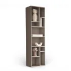 Vertical Bookcase in Various Finishes Made in Italy - Siviglia Viadurini