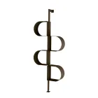 Fatima Painted Metal Vertical Bookcase with Adjustable Legs Viadurini