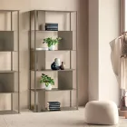 Filiberta Vertical Bookcase Made of Painted Metal Made in Italy Viadurini