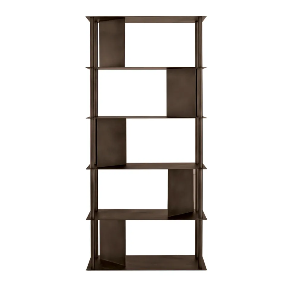 Filiberta Vertical Bookcase Made of Painted Metal Made in Italy Viadurini