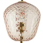 Large Venetian Glass Table Lamp in Various Colors, Made in Italy - Elisia Viadurini