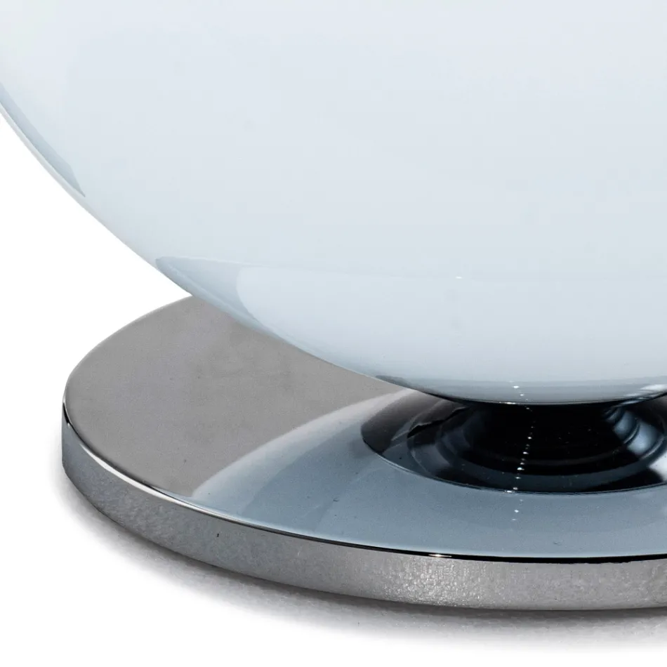 Isotta Glass and Metal Table Lamp in Two Sizes Made in Italy Viadurini